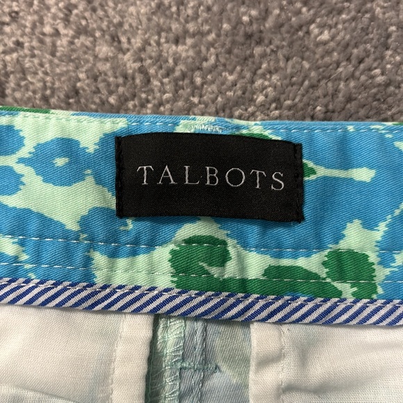 Talbots Blue and Green Patterned Shorts. Like new. - Picture 5 of 5